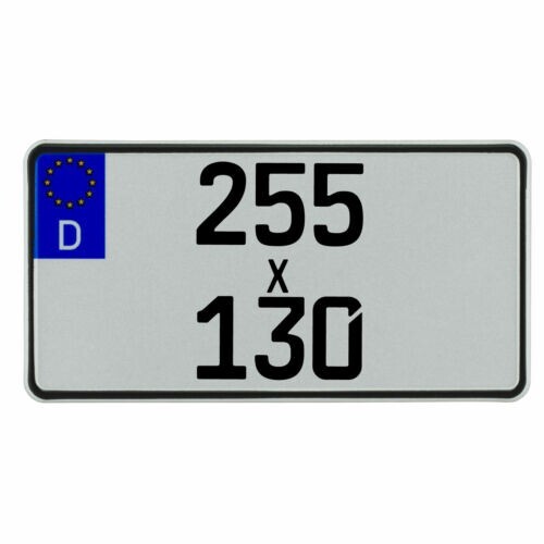 Kennzeichen 255 130 mm - |, x