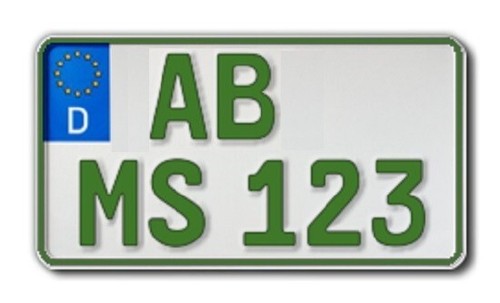 Kennzeichen grün 240 130 - 1,