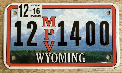 Usa nummernschild wyoming - usa, 12