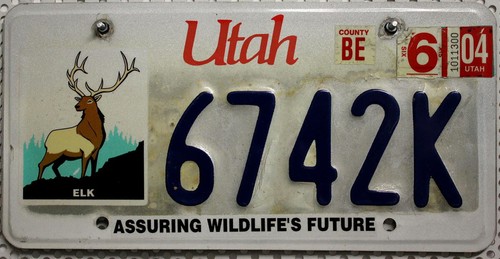 Utah nummernschild usa - utah,