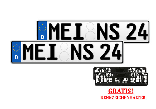 Kennzeichen nummernschild - 2,