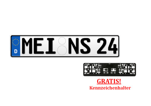 Kennzeichen nummernschild - 1,