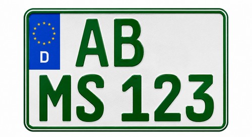 Kennzeichen grün 240 130 - kennzeichen, x