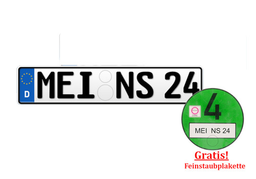 Kennzeichen nummernschild - 1,